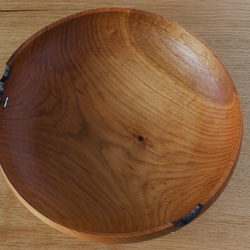 wooden bowl 21cm ヤマザクラのウッドボウル 木製サラダボウル 10枚目の画像