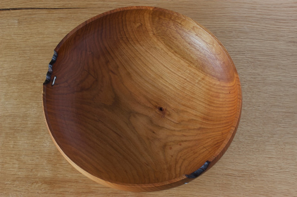 wooden bowl 21cm ヤマザクラのウッドボウル 木製サラダボウル 10枚目の画像