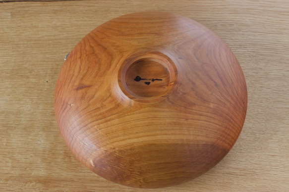 wooden bowl 21cm ヤマザクラのウッドボウル 木製サラダボウル 11枚目の画像
