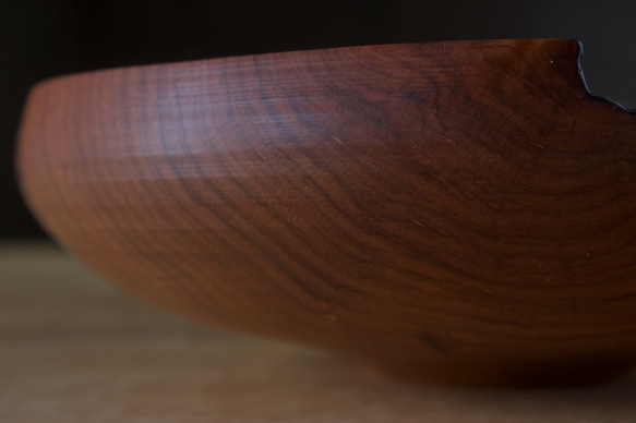 wooden bowl 21cm ヤマザクラのウッドボウル 木製サラダボウル 8枚目の画像