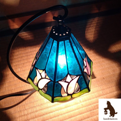 テーブルランプ(水面連花C)ステンドグラス ランプ【送料無料】 3枚目の画像