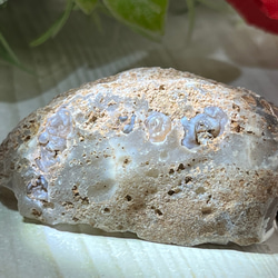 レース瑪瑙✨　アゲート ジオード　原石　晶洞 6枚目の画像