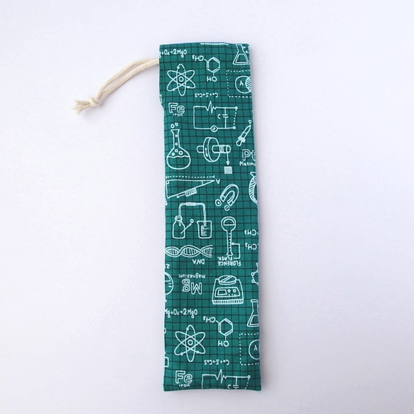[26＊7cm]細長い巾着袋　お箸袋（大）実験器具　 ohs-1233 2枚目の画像