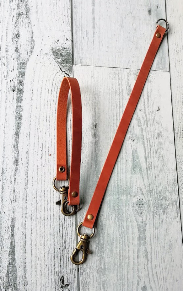 【送料無料】小銭入れ付きパスケース　キーケース　リール付き　カードケース　マルチポーチ　ストラップ付　本革　７色 10枚目の画像