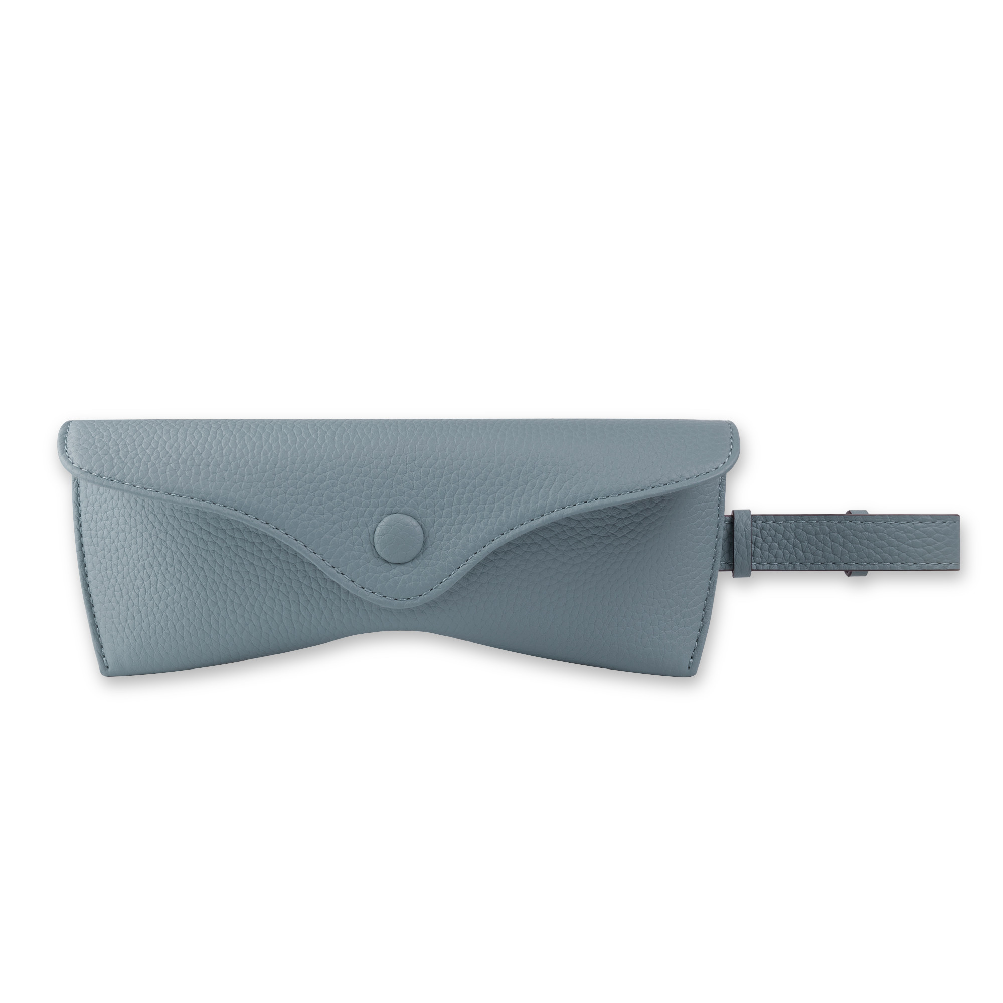 メガネケース マグネットボタン開閉 ベルト付き <COPSGC> ブルーリン