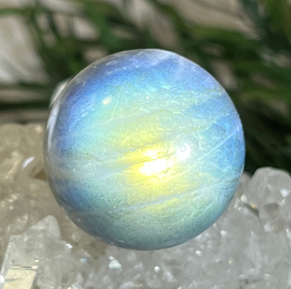 【宇宙エネルギー】虹　ラブラドライト　レインボー　スフィア　タンブル　原石 3枚目の画像