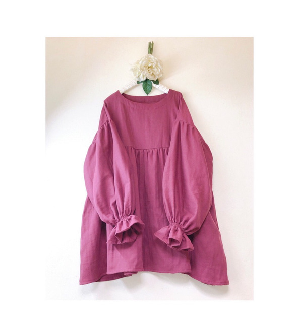 kapital タッセル装飾 ギャザーコットンブラウス チュニック カーキ kapital タッセル装飾 ギャザーコットンブラウス チュニック カーキ