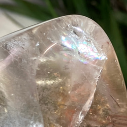 ガーデンクォーツ✨　レインボー　原石　タンブル　苔入り水晶　クリスタル 3枚目の画像