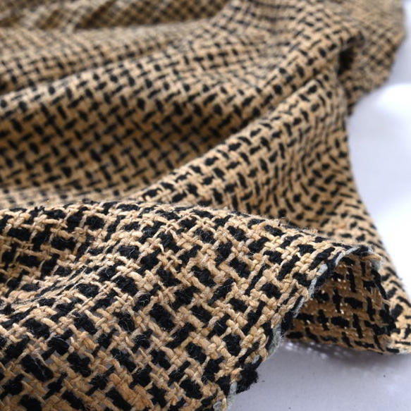 【アウトレット特価品】CK101（GS563）インド コットンシルク 手織り生地 4枚目の画像