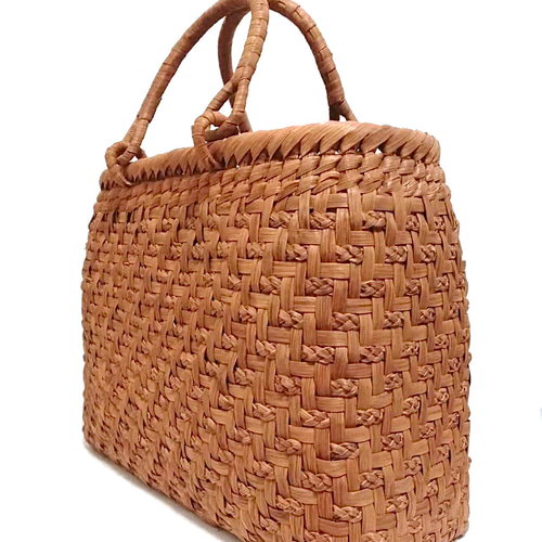 山葡萄バッグ三段花結び 山葡萄バッグ三段花結び