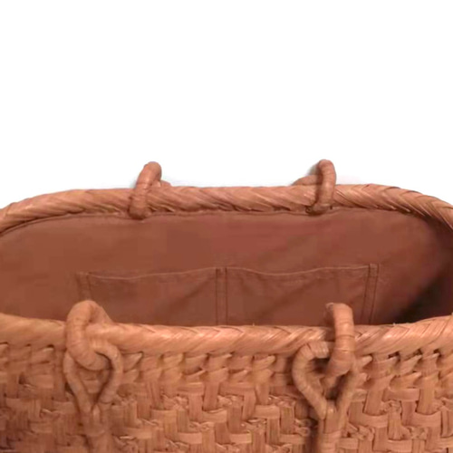 山葡萄バッグ(定番三つ編み) 純国産 山形県 山葡萄かごバッグ 網代編み 三つ編みチェーン