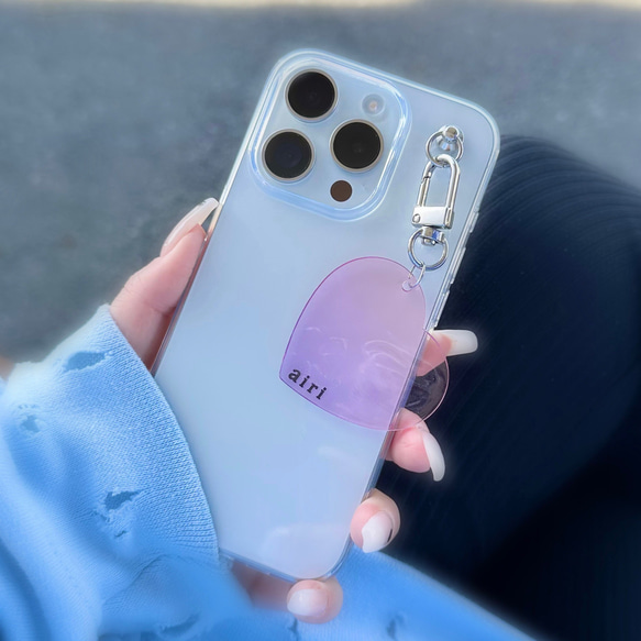 推し活 グッズ ネームチャーム 名入れ キーホルダー 名前 ハート