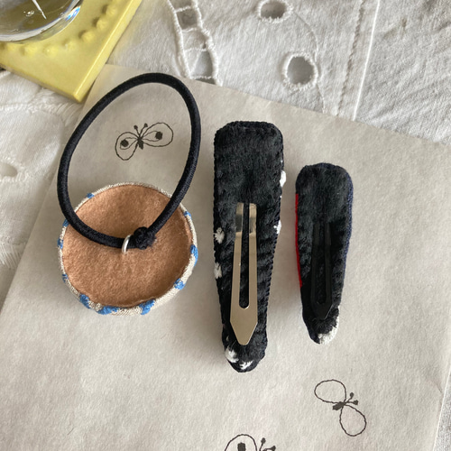 ☆ハンドメイド☆ミナペルホネン※ヘアアクセサリー ヘアゴム&ヘアピン