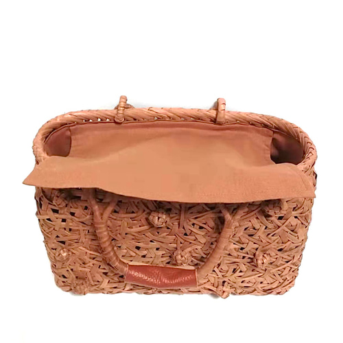 山葡萄バッグ乱れ花 かごバッグ 山葡萄バッグ魅力 通販｜Creema  