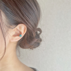 【JORIE】コッパーターコイズ　Ear cuff 2枚目の画像