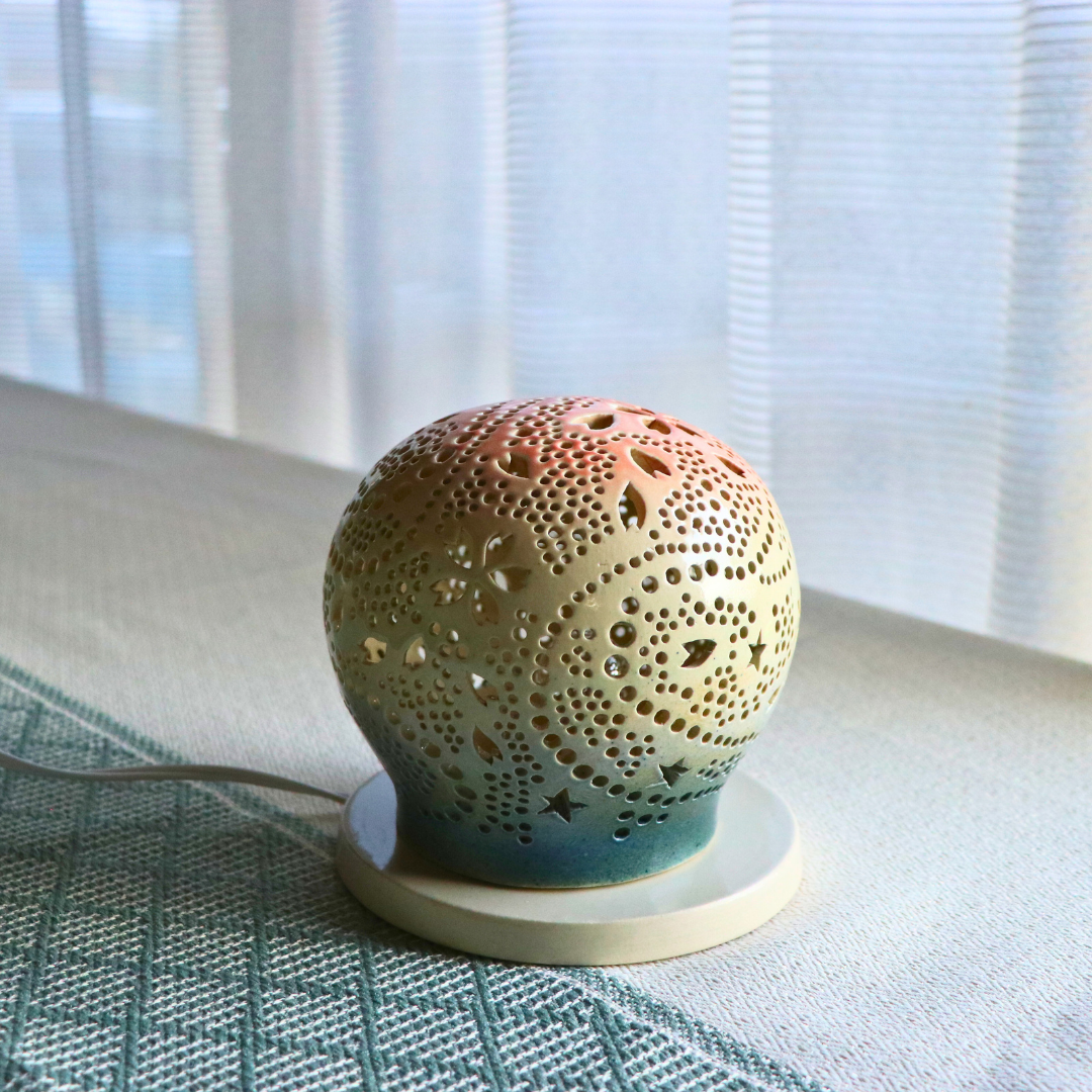 相談可　ハンドメイド　陶器　ランプシェード　陶燈　花瓶　インテリア