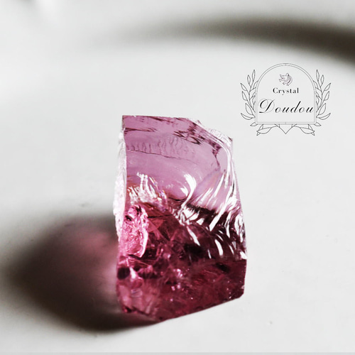 アンダラクリスタル 超希少 美大粒チェリーピンク〔sa3497〕 天然石