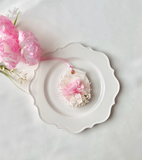 母の日 アロマワックスサシェ ︎✿ 選べるお花と香り ︎✿ 無料ラッピング メッセージカード付 カーネーション バラ 3枚目の画像