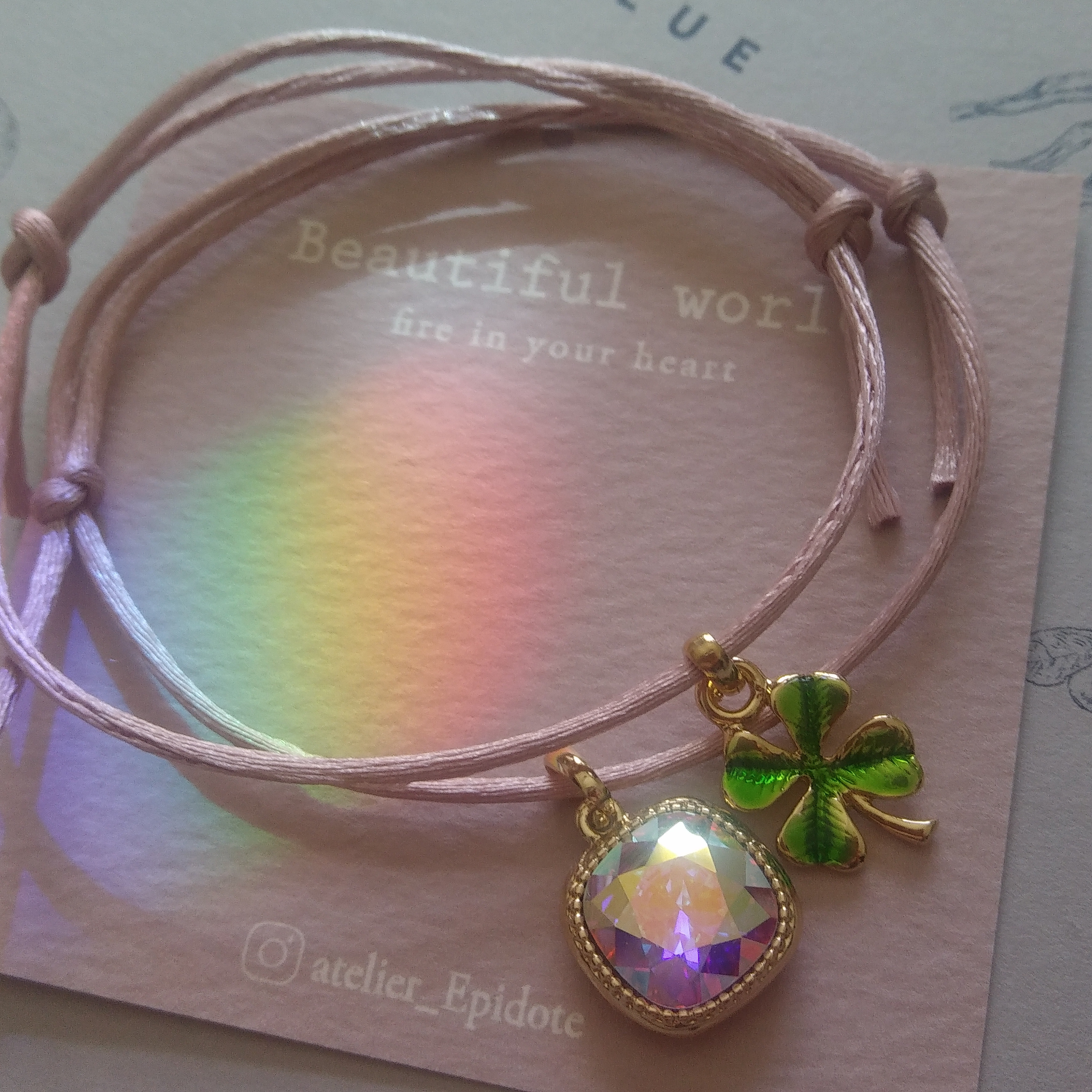 先着２個分　四つ葉のおまけ SWAROVSKICRYSTAL【受注製作】