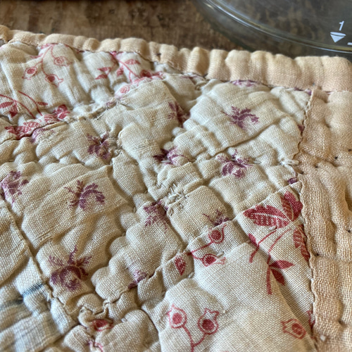 アンティークキルトのマット