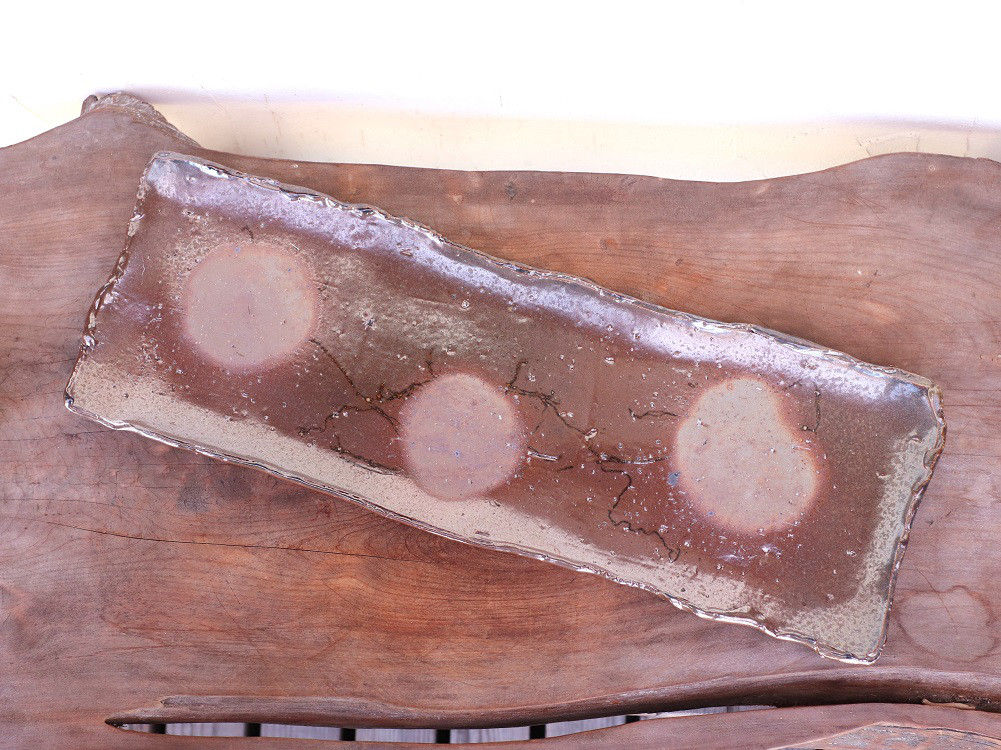 備前焼 長方皿(44cm)　sr1-035