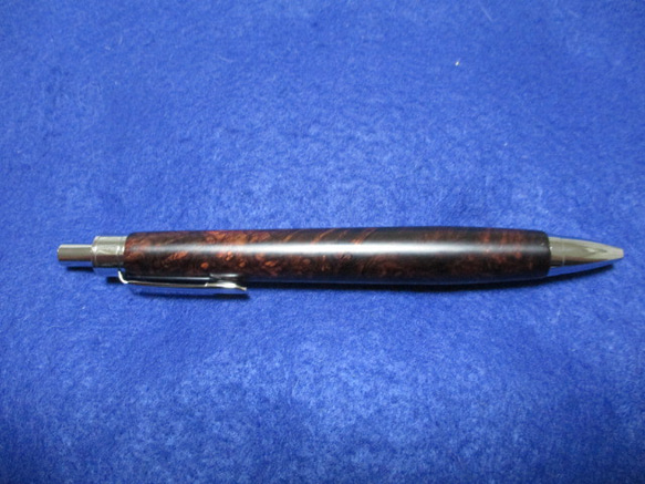 ローズウッドバール　キヌカオイル仕上げ　木軸ボールペン(シャープペンシル)　希少材　　 2枚目の画像