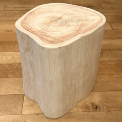 Hinoki  Wood  Stool  No.631 1枚目の画像