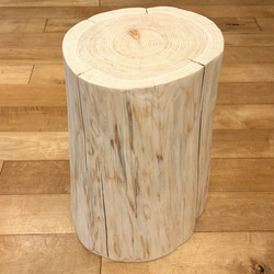 Hinoki  Wood  Stool  No.632 2枚目の画像