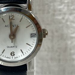 お買い得 日付付きの合皮ベルト時計 LG-001（BK） 2枚目の画像