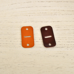 トイプードルの刻印（焼印）入り ヌメ革かんたんキーカバー MIWA 4枚目の画像