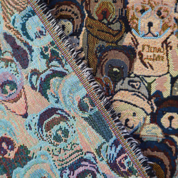 ゴブラン織り生地 ジャガード織り くま柄 7枚目の画像
