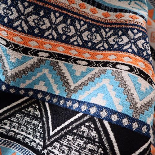 ゴブラン織り生地 オルテガ柄 ネイティブ ストライプ 生地 Grace's