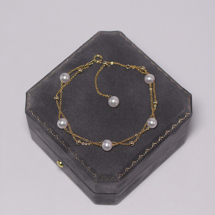 淡水パールのブレスレット バングル　真珠　淡水真珠 パール 6月誕生石  夏の誕生石