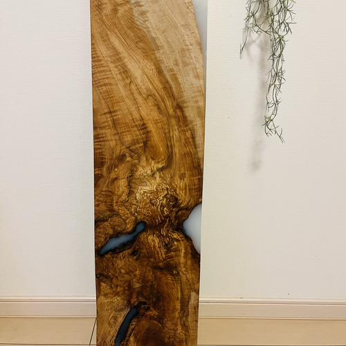 トチの木 栃 スポルテッド 一枚板 天板 ローテーブル・リビング