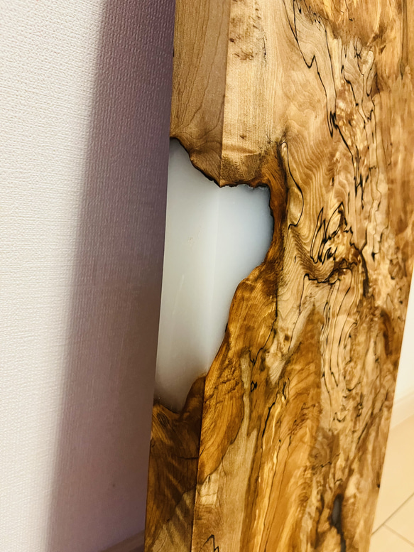 トチの木　栃　スポルテッド　一枚板　天板　 2枚目の画像