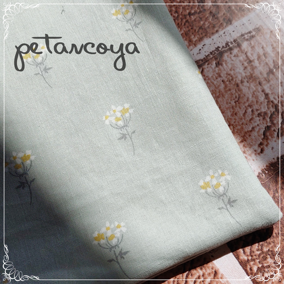 (SS)　清楚なかわいい花の　ぺたんこバッグ    ぺたんこミニバッグ　　ペタンコ 4枚目の画像