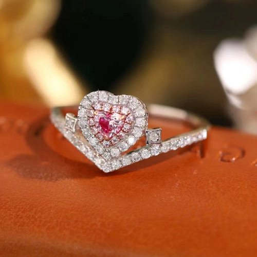 ラブ ピンク ダイヤモンド 18K リング 指輪・リング Shimmer 通販 