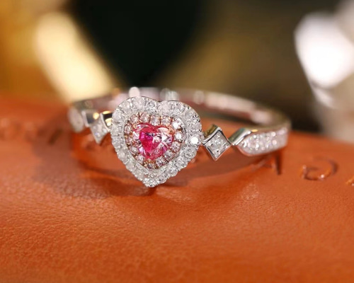 エンジェルハート ピンクダイヤモンド 18K リング 指輪・リング