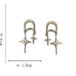 ファッションシンプル可愛いシルバー　星ピアス 8枚目の画像
