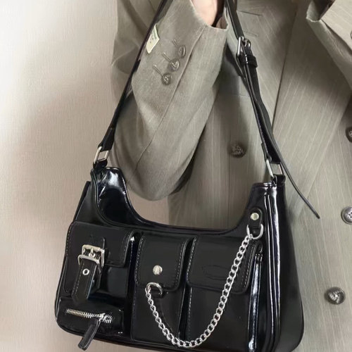 ファッションシンプル革 レディース日常用 かっこいいショルダー