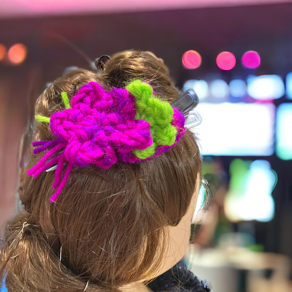 花と葉っぱの髪飾り  オトナの女性へ 5枚目の画像