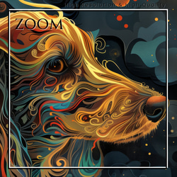 【インターステラー (星ノ間)  - ダックスフンド犬 No.1】宇宙 星空 アートポスター 犬の絵 犬の絵画 3枚目の画像