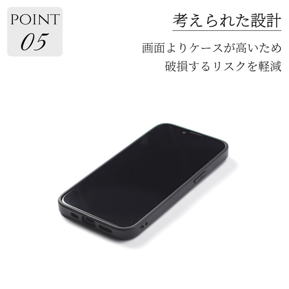 iphone ケース 本革 15 14 13 mini レザー ゴートレザー 山羊革 おしゃれ シンプル スマホケース 13枚目の画像