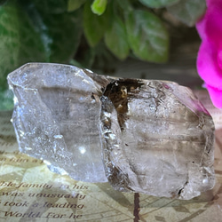 天使のギフト✨　虹入り　スモーキー エレスチャル クォーツ 骸骨水晶　原石 12枚目の画像