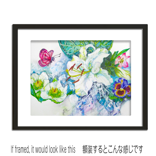水彩画(原画)ユリ カサブランカ 絵画 Kaji yoco 通販 17490398 水彩画(原画)ユリ カサブランカ 絵画 Kaji yoco 通販 17490398