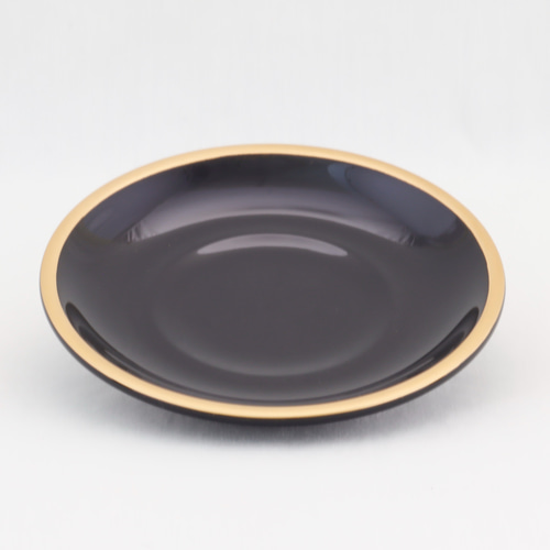 伝統工芸 輪島塗 ペア珈琲カップ 金縁蒔絵【1107-1】 ティーカップ