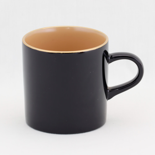 伝統工芸 輪島塗 ペア珈琲カップ 金縁蒔絵【1107-1】 ティーカップ