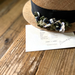 【受注制作】布花　silkパンジーとクローバーの首飾りコサージュ 3枚目の画像