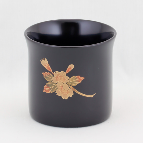 HOT，品質保証 伝統工芸 輪島塗 ペア珈琲カップ 桜蒔絵【1110-1】