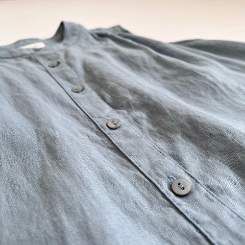 高品質ミンクカシミヤ厚手着心地最高暖かいバイカラーワンピースグレー